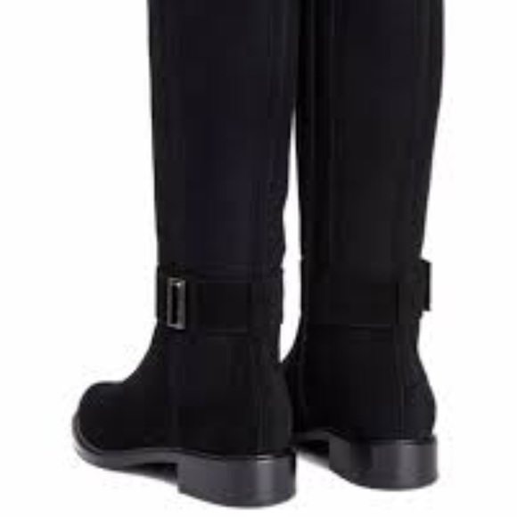 Aquatalia Giada Waterproof Black Tall Riding Boots - Picture 2 of 12